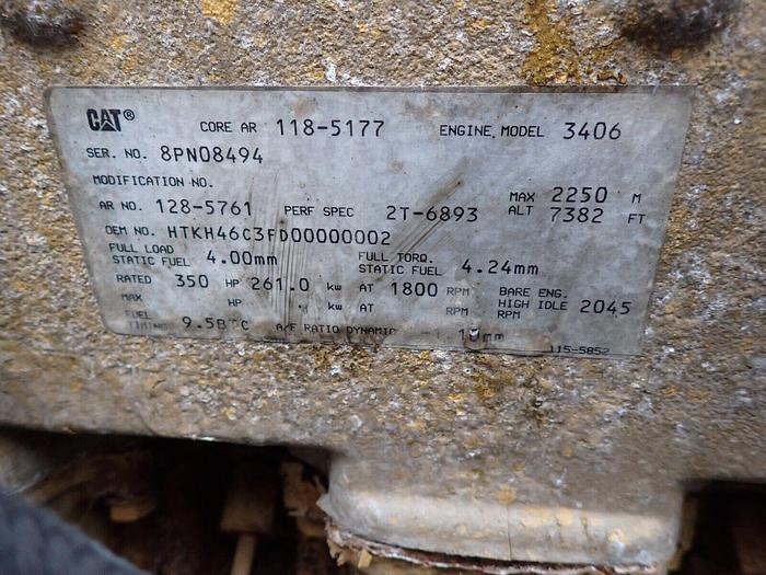 Used 1996 Caterpillar 3406C Turbo Diesel Engine RUNS EXC. LOW MILES! 8PN Truck 3406