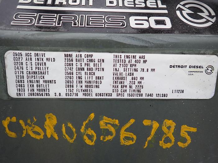 Used 2001 Detroit Diesel Series 60 12.7 Liter