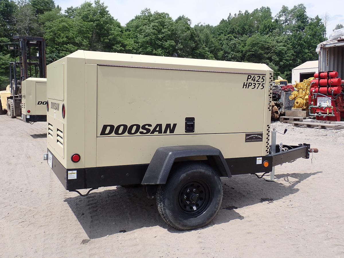 Used 2023 Doosan P425/HP375 Air Compressor 1078 HOURS
