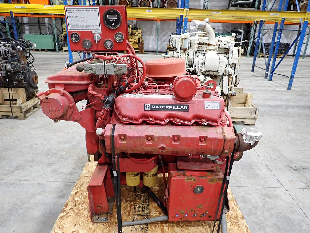 Used CAT 3208 Industrial Diesel Engine MARINE MANIFOLDS