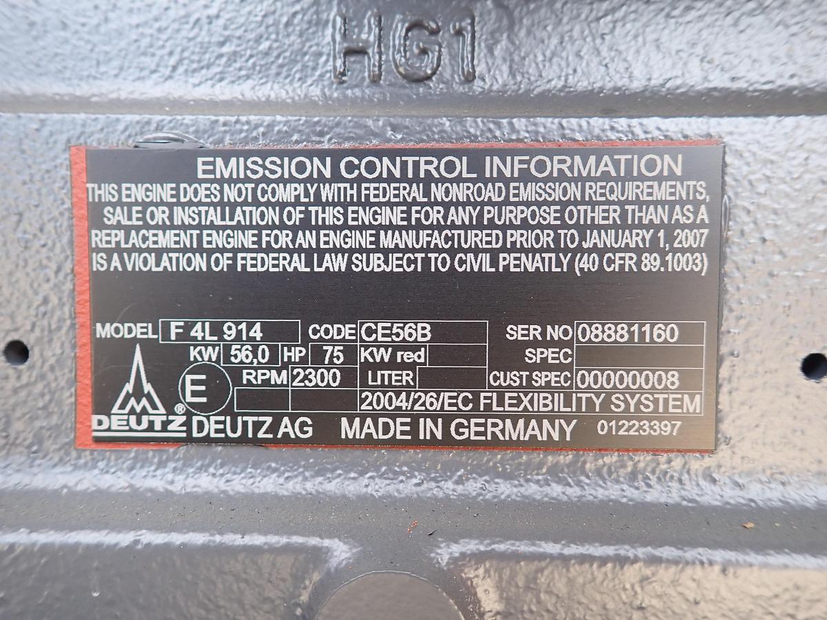 Deutz F4L914 UNUSED Diesel Engine ENCLOSED POWER UNIT