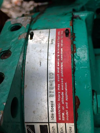 Used 1988 Cummins NT-855 355 Big Cam Diesel Engine CPL 582