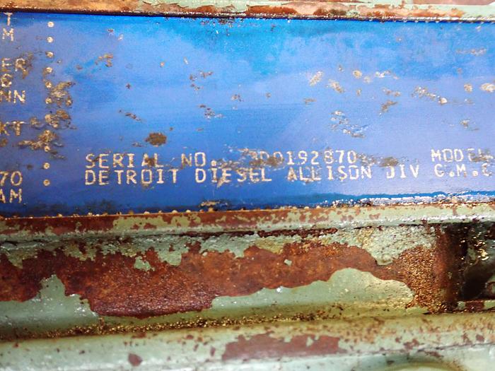 Used Detroit Diesel 3-53 Engine w/ Allison Transmission OFFSET
