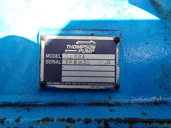 Used 2014 Thompson 6JSCD-DJDST 6" Water Pump