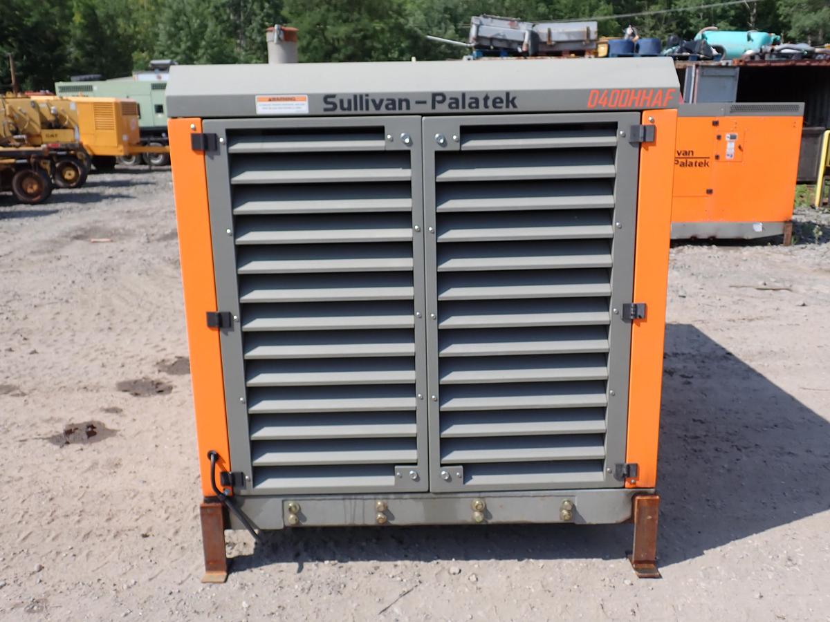 Used 2019 Sullivan Palatek D400PHHJD4AF 400 CFM Air Compressor 168 HOURS