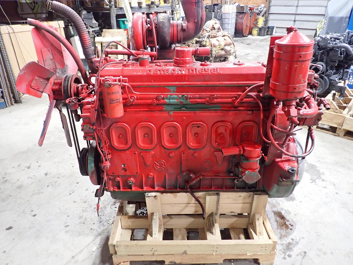 Used 2008 Detroit Diesel 6-71T Turbo Engine 1067-8341
