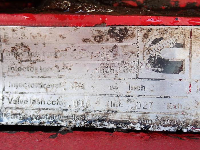 Used 1991 Cummins KTA19C Diesel Engine CPL 293