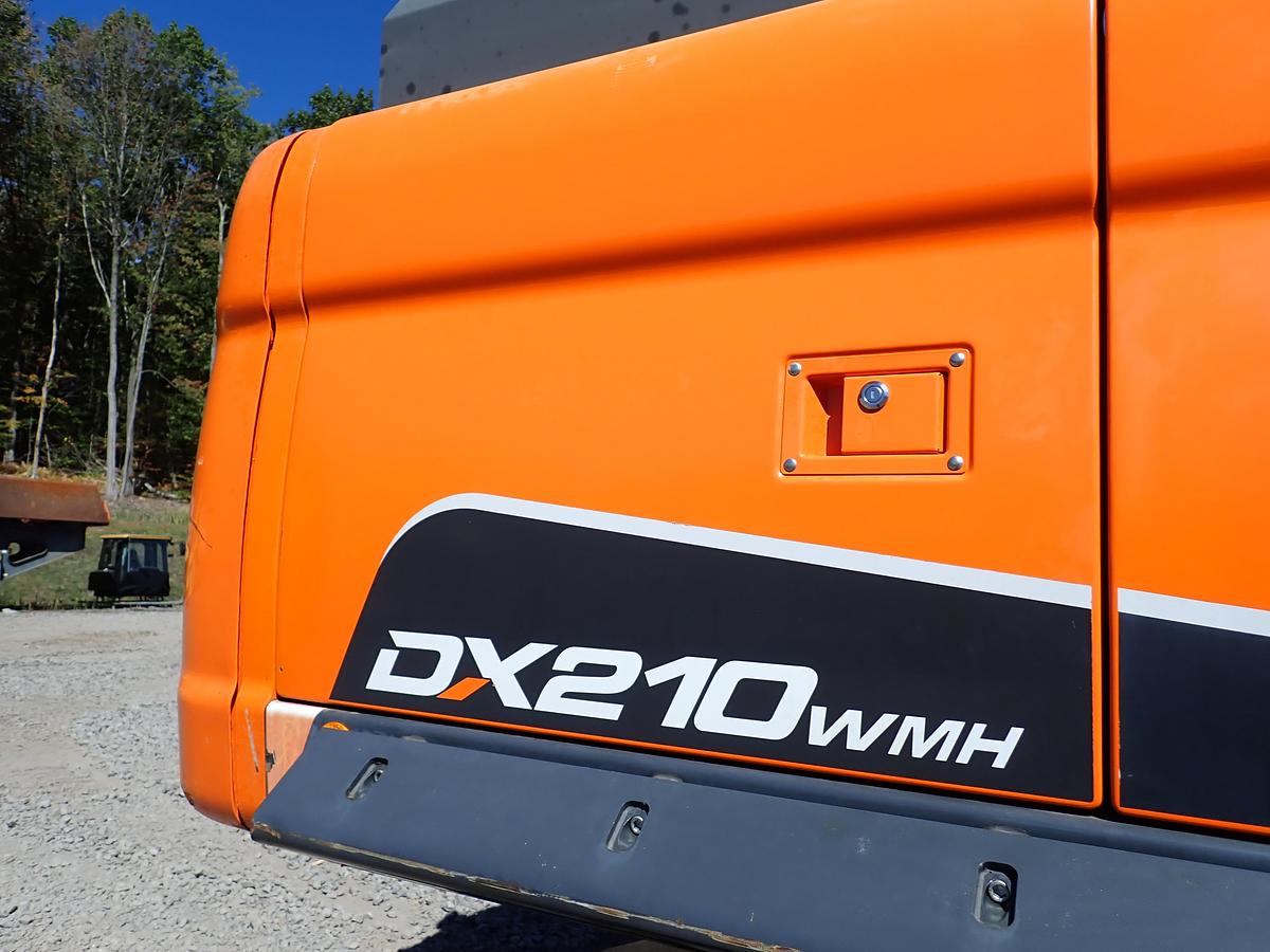 Used 2019 Doosan DX210WMH-5 Wheeled Excavator Material Handler
