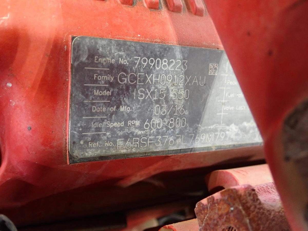 Used 2016 Cummins ISX 550 Diesel Engine CM2350 CPL 4588