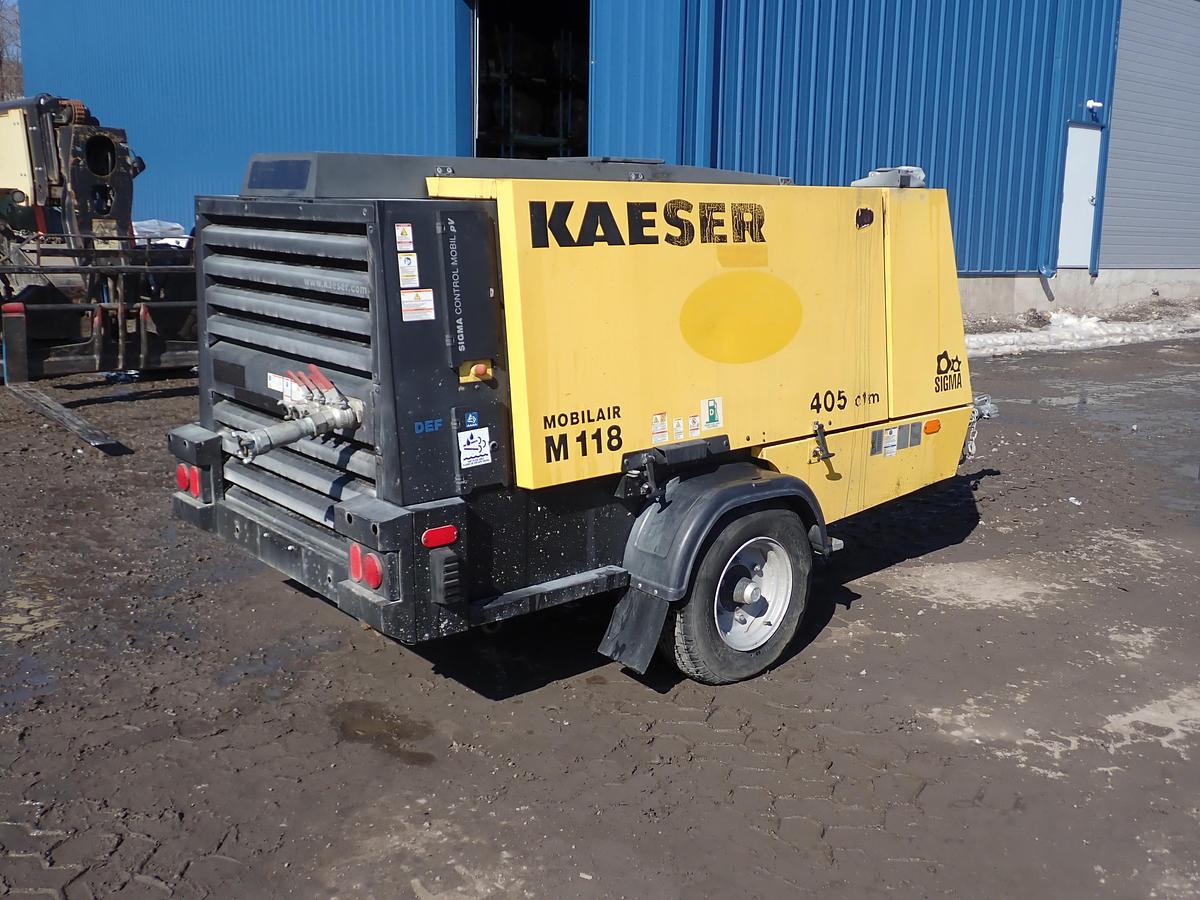 Used 2022 Kaeser M118 Mobilair 405 CFM Air Compressor 