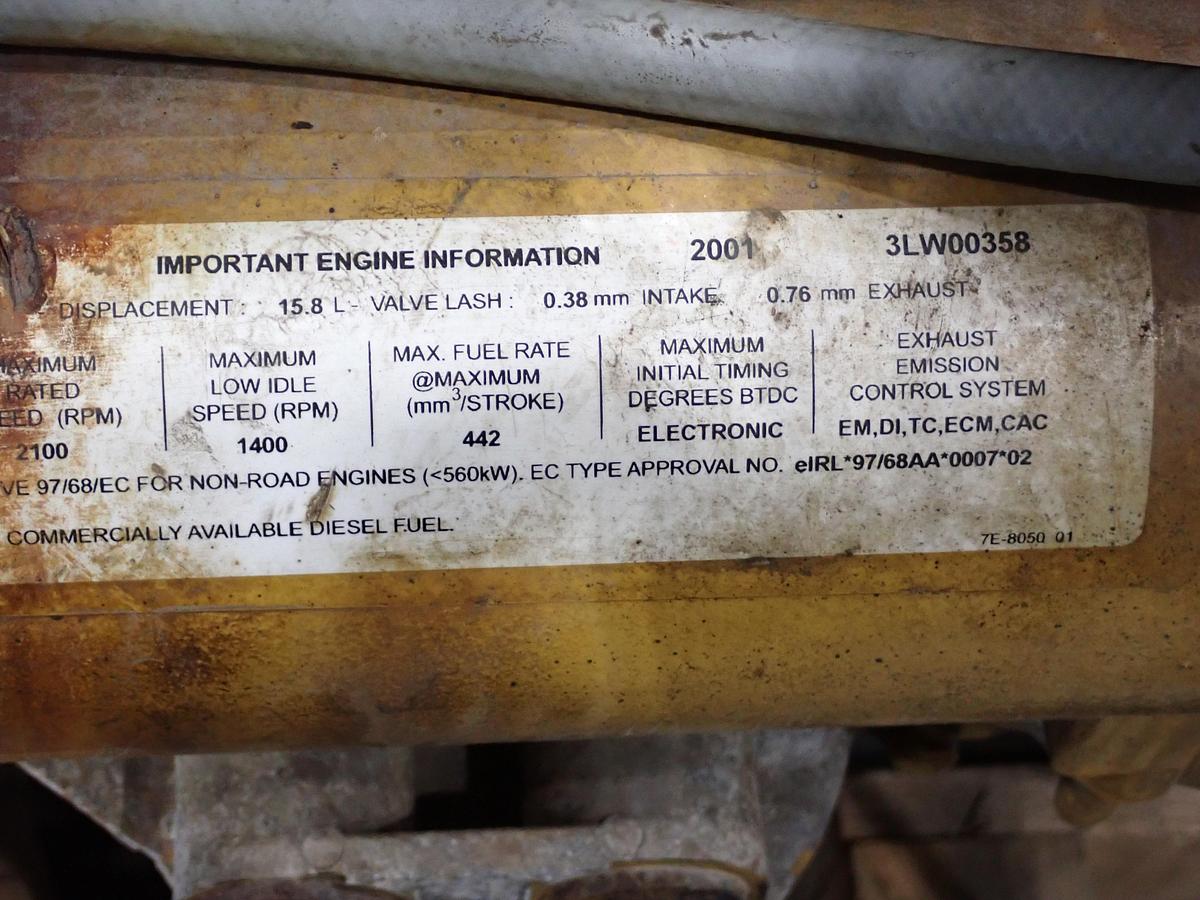 Used 2001 CAT 3456 Turbo Diesel Engine