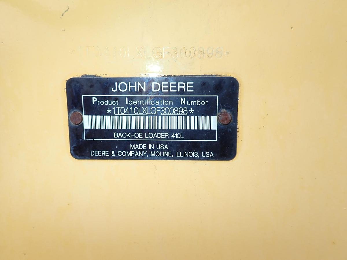 Used 2017 John Deere 410L Backhoe Loader