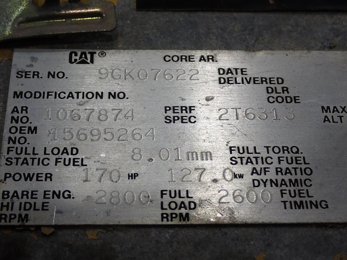 Used 2003 CAT 3126 Truck Engine 350 HP LOW MILES! 40 PIN 130-1500