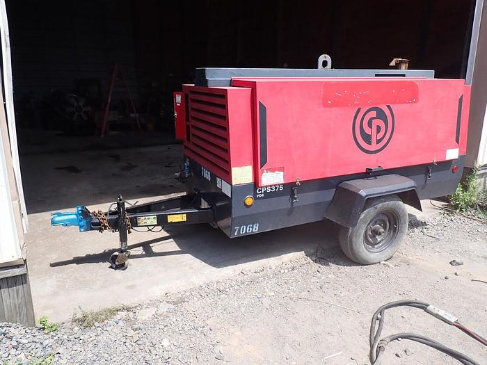 Used 2012 Chicago Pneumatic CPS375 375 CFM Air Compressor LOW HOURS! VIDEO! Trailer