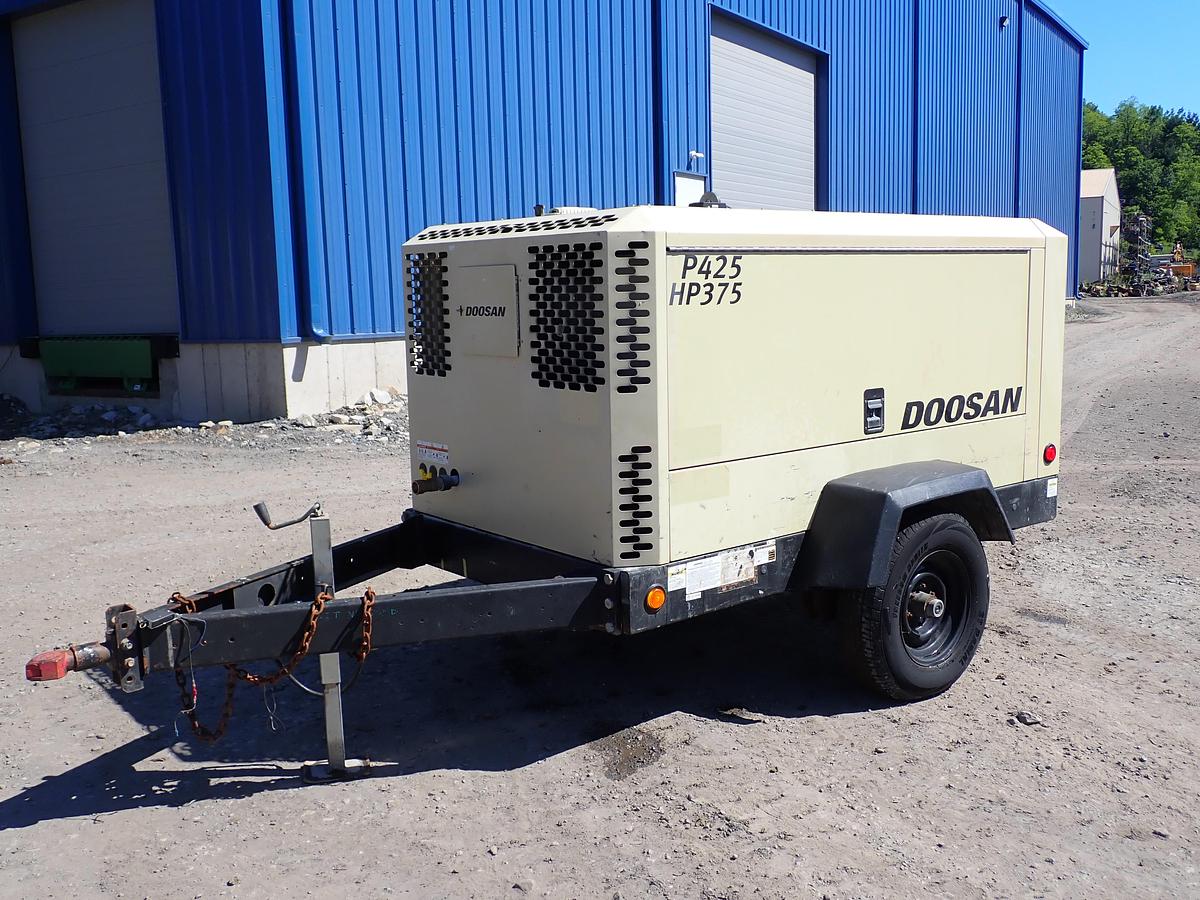 Used 2022 Doosan P425/HP375 Air Compressor 1528 HOURS