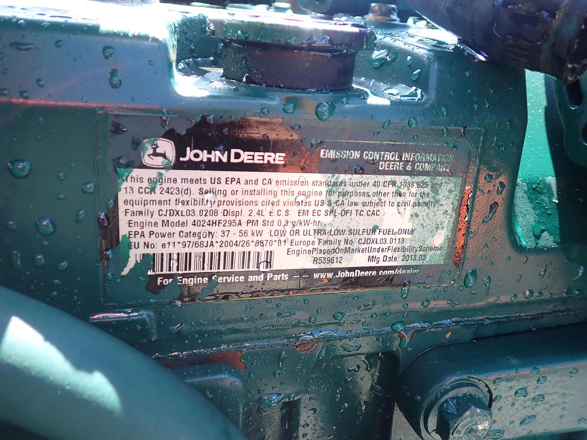 Used 2013 John Deere 4024HF295 Diesel Engine 