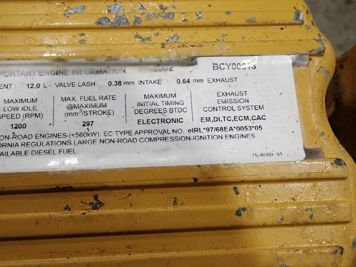 Used 2004 CAT C12 Diesel Engine GOV'T SURPLUS INDUSTRIAL! BCY
