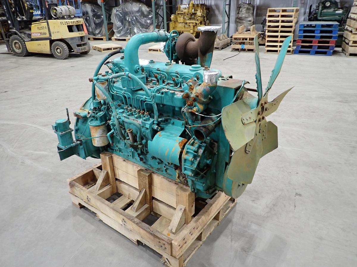Used Komatsu S6D110-1 Turbo Diesel Engine 341 HOURS!