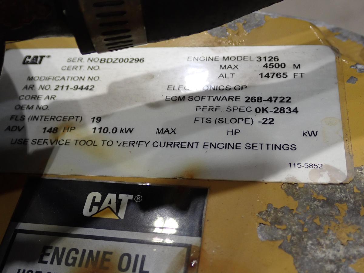 Used 2006 CAT 3126B Diesel Engine A/R 211-9442