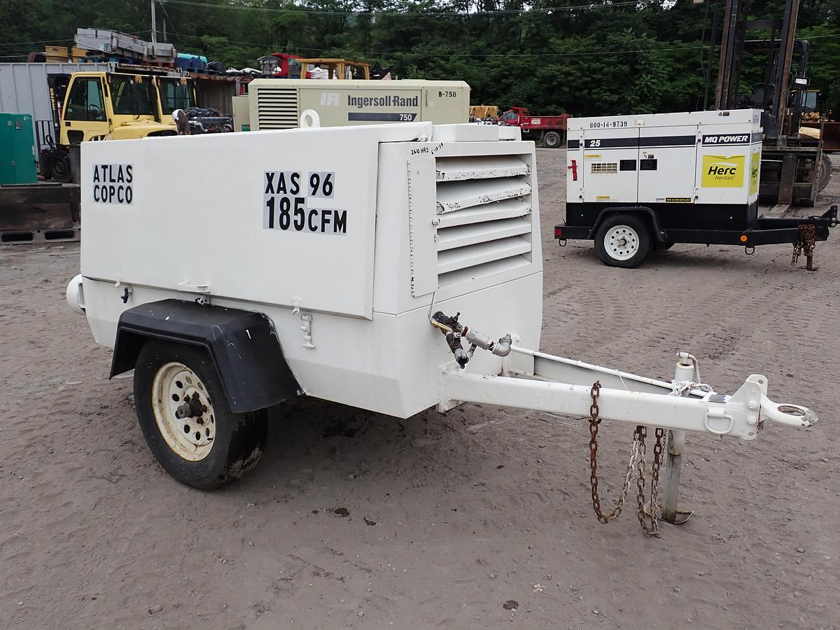 Used 2001 Atlas Copco XAS96 185 CFM Air Compressor