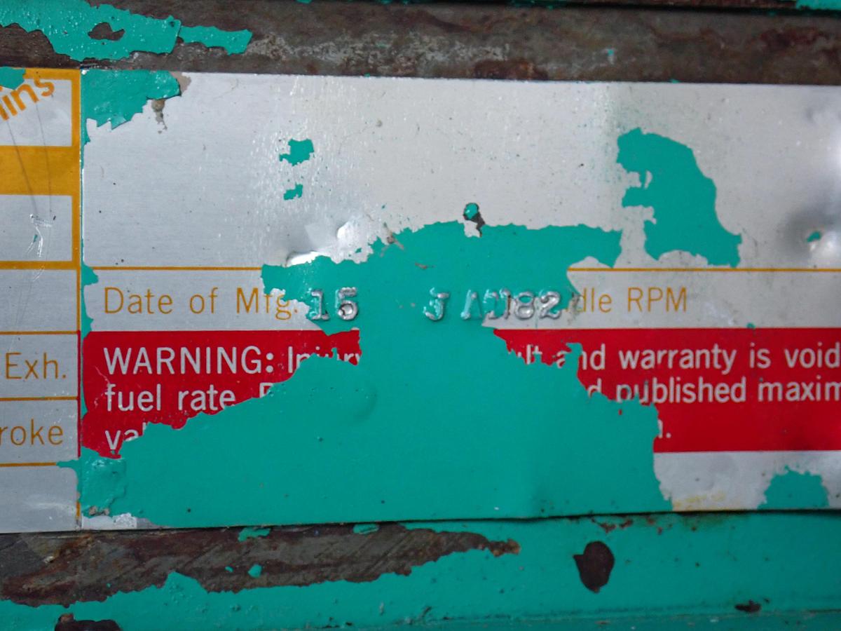 Used Cummins KTA50 Diesel Engine CPL 0343