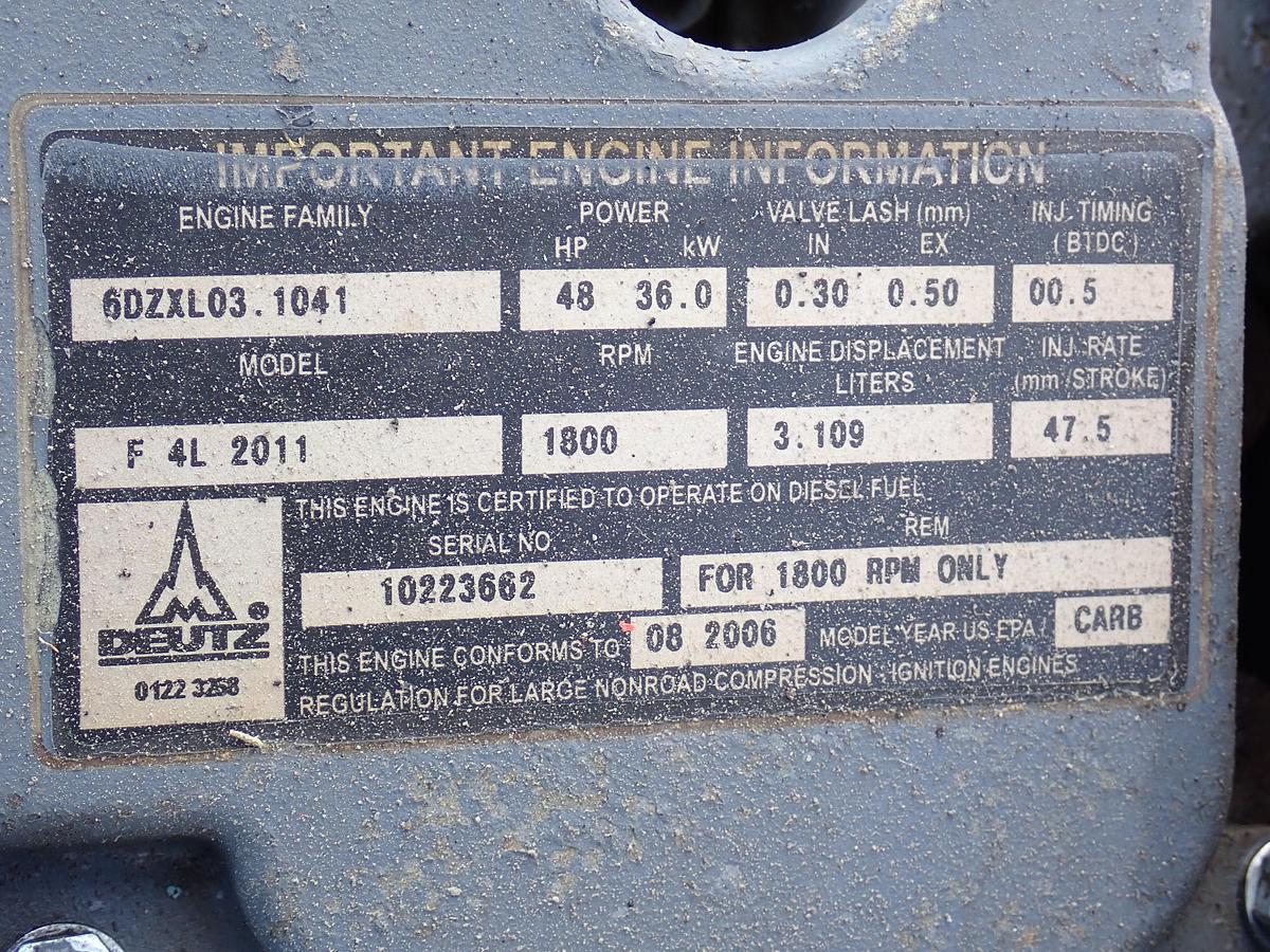 Used Deutz F4L2011 Diesel Engine