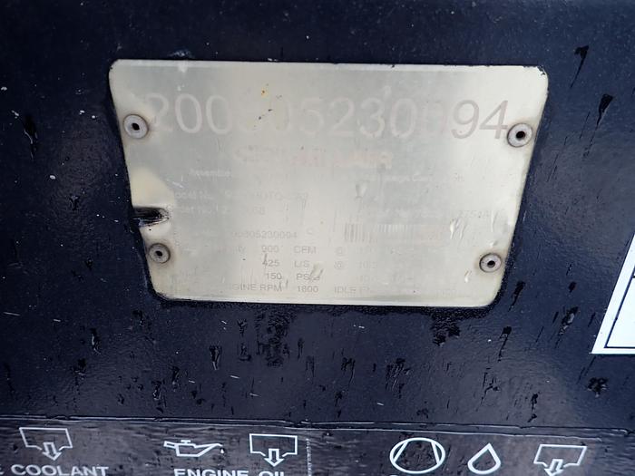 Used 2008 Sullair 900BHDTQCA3 900 CFM Air Compressor