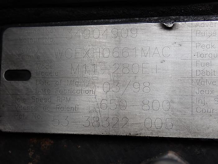 Used 1998 Cummins M11 280 Celect Plus CPL 2425