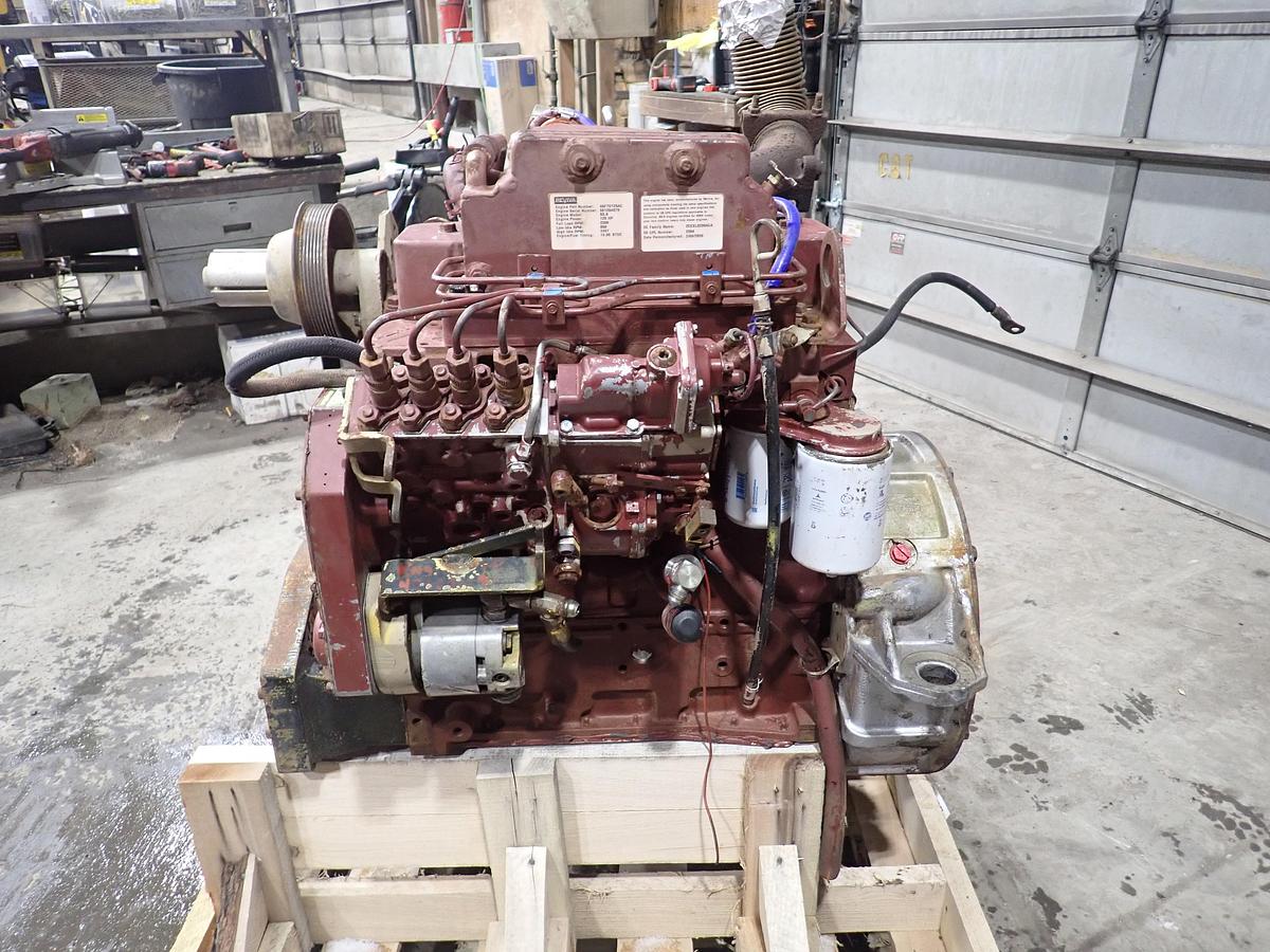 Used 2004 Cummins B3.9C 125 Turbo Diesel Engine P PUMP! CPL 2264