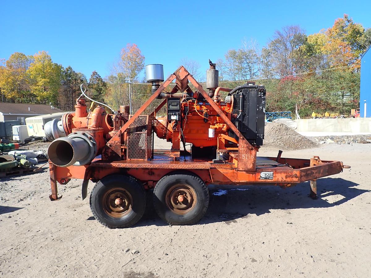 Used Godwin DPC300 12" Water Pump TRAILER MOUNTED