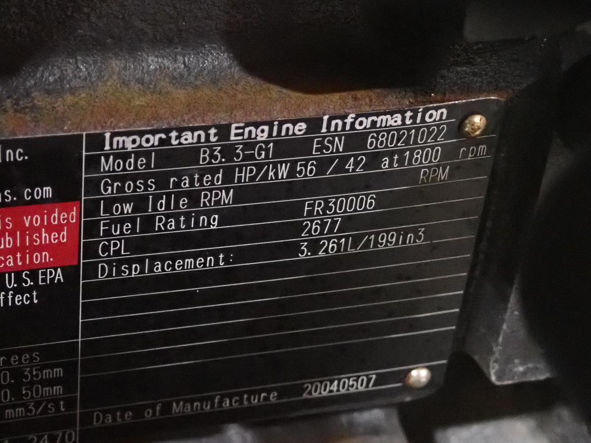 Used 2004 Cummins B3.3 Diesel Engine CPL 2677
