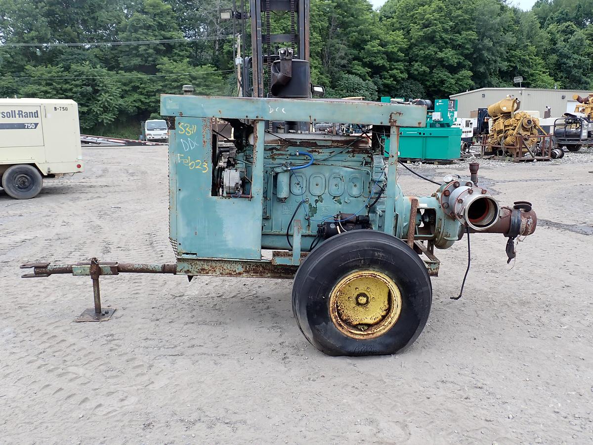 Used Berkeley B6JQBM 8x6 Water Irrigation Pump DETROIT 6-71