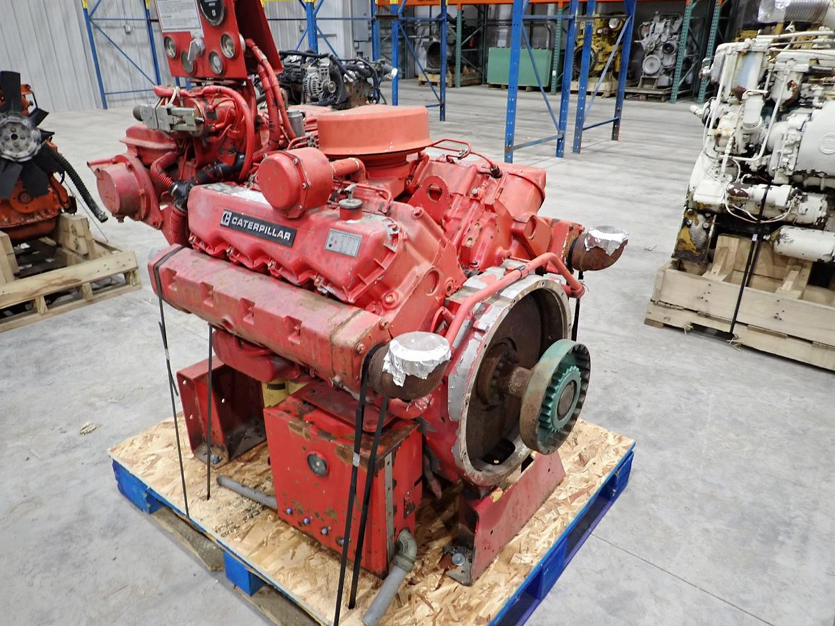 Used CAT 3208 Industrial Diesel Engine MARINE MANIFOLDS