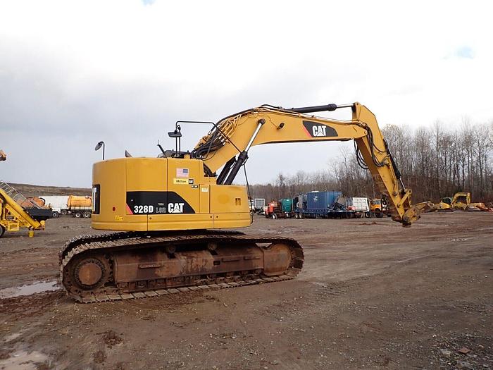 Used 2008 Caterpillar 328D LCR Hydraulic Excavator LOADED! A/C Aux Hyd. Q/C CAT