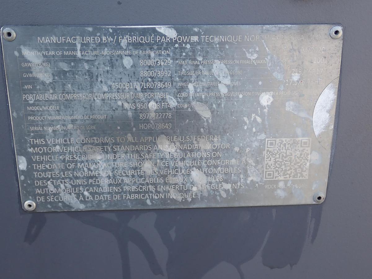 Used 2020 Atlas Copco XAS950 PD8