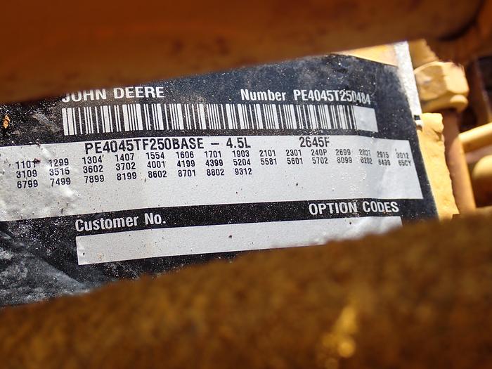 Used John Deere 4045TF250 Diesel Power Unit 125 HP Mechanical