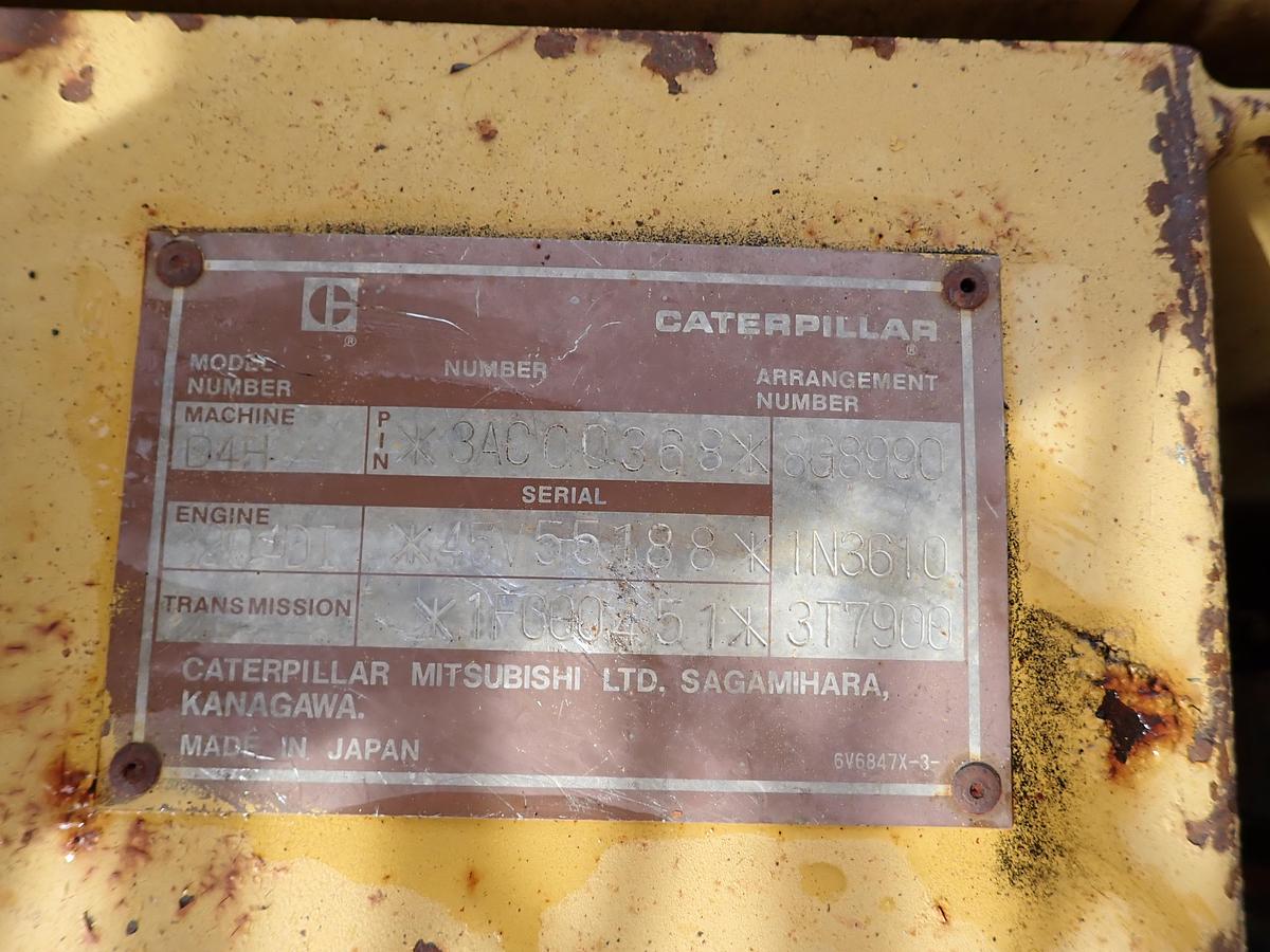 Used 1986 CAT D4H LGP Crawler Dozer DIRECT DRIVE W/ WINCH 2200 HOURS!