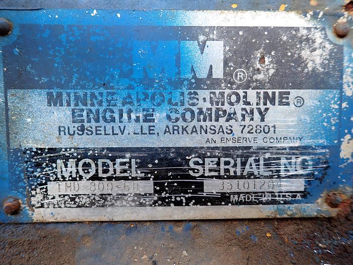 Used Minneapolis Moline THD-800-6B Natural Gas Turbo Power Unit