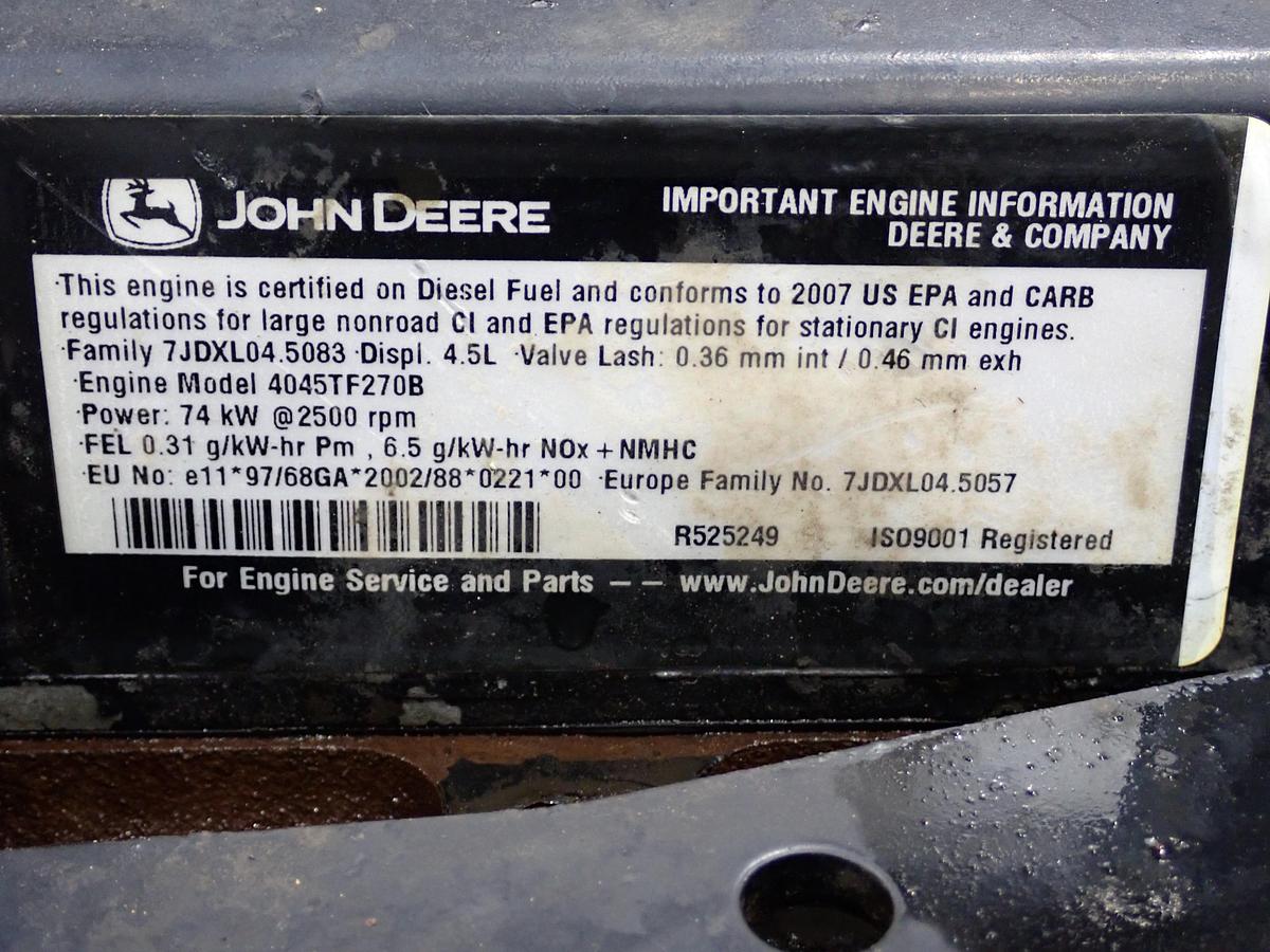 Used 2007 John Deere 4045TF270 Diesel Engine