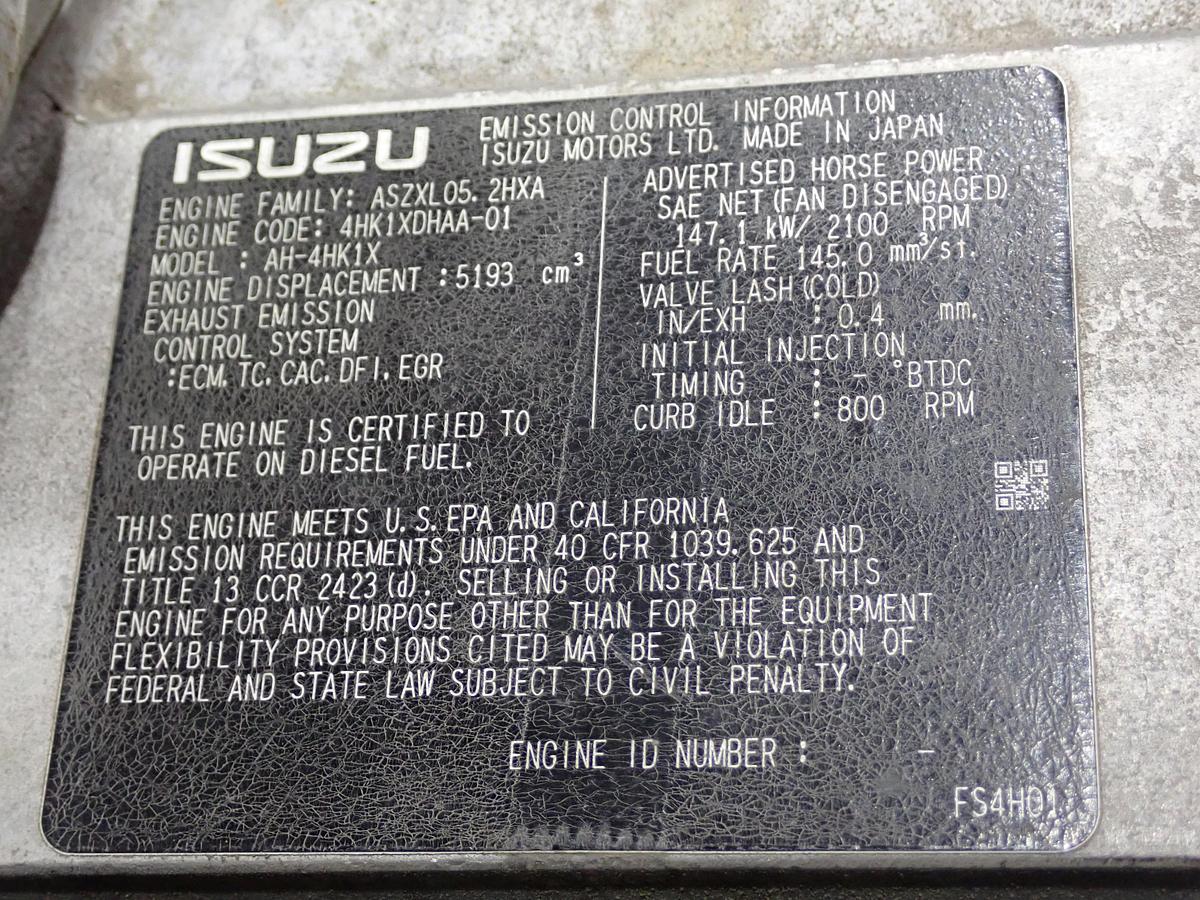 Used 2010 Isuzu 4HK1-XYBW-05 Diesel Engine INDUSTRIAL