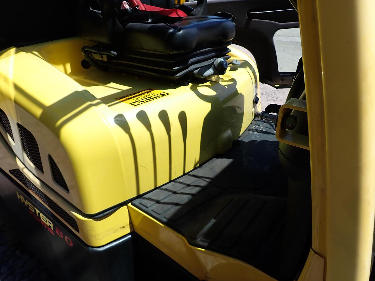 Used 2015 Hyster H80FT Diesel Forklift LOW HOURS! POSITIONERS!