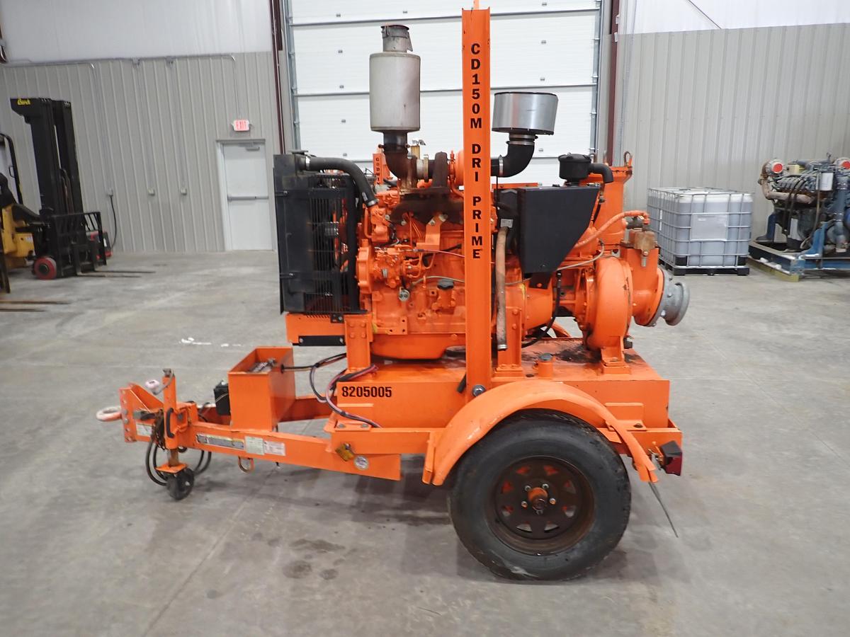 Used 2017 Godwin CD150M 6" Water Pump John Deere Diesel
