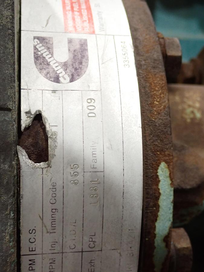 Used 2001 Cummins NT855-G6 Big Cam Diesel Engine