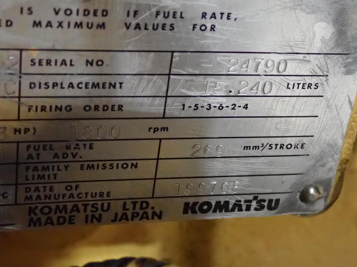 Used 1996 Komatsu SAA6D140E-2 Diesel Engine PC750-6 EXCAVATOR