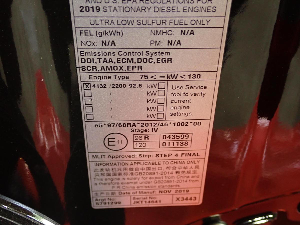 2019 CAT C4.4 Diesel Engine UNUSED! JKT 124 HP