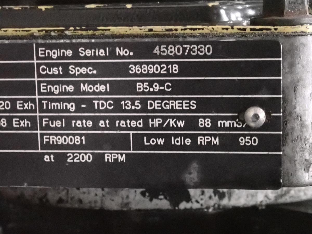Used 1999 Cummins B5.9C Turbo Diesel Engine P PUMP! 174 HP!