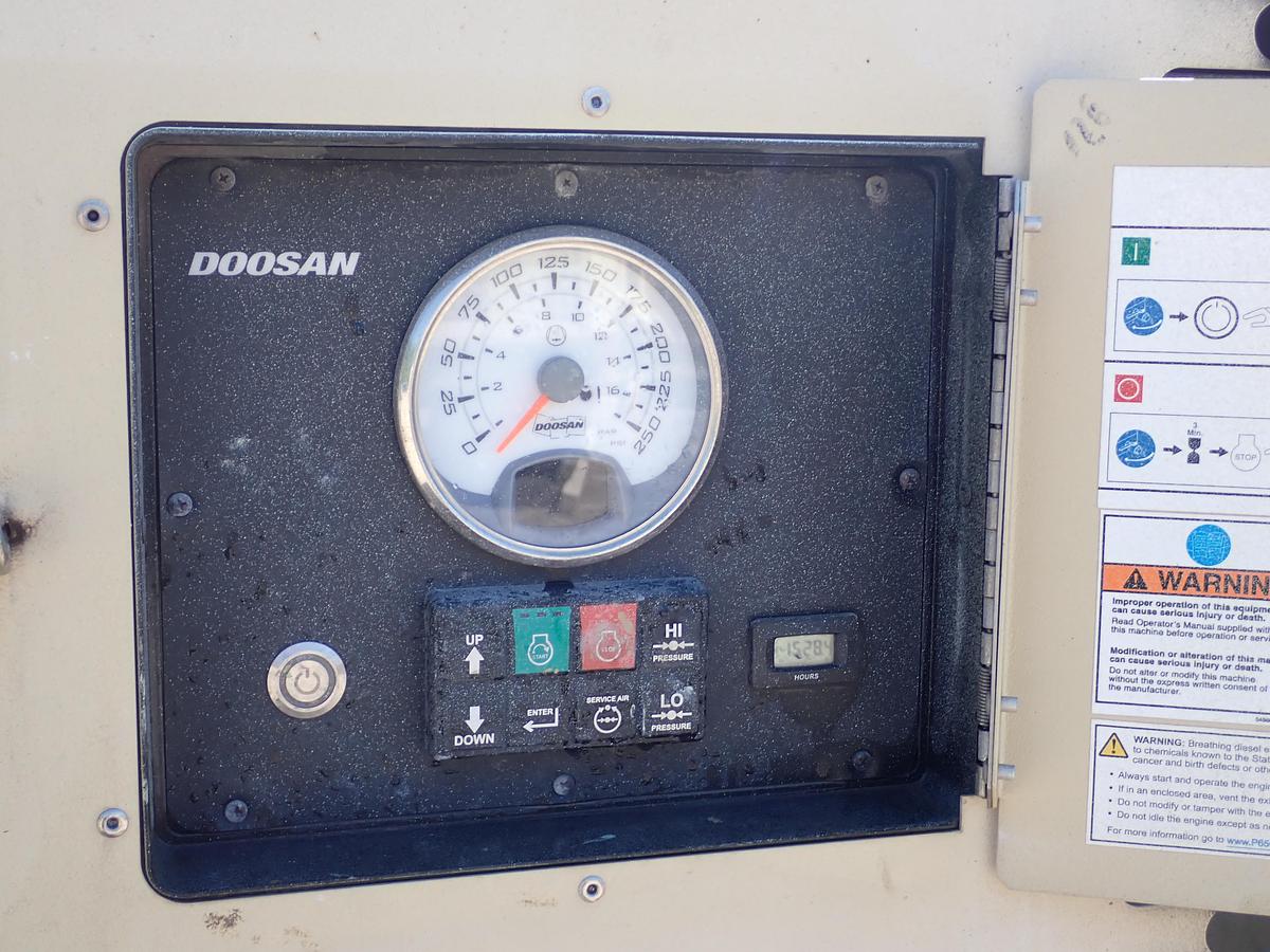 Used 2022 Doosan P425/HP375 Air Compressor 1528 HOURS