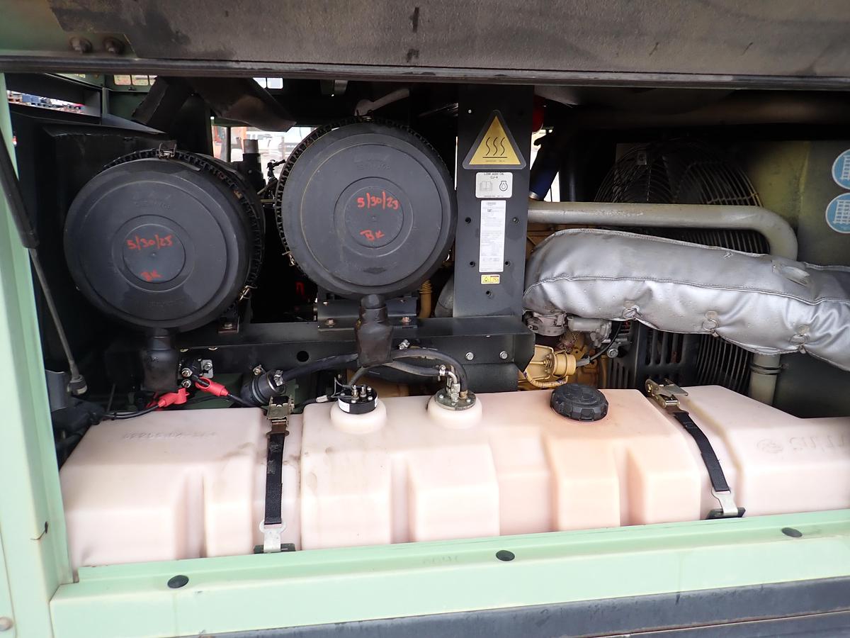 Used 2015 Sullair 375C Air Compressor CAT DIESEL 375 CFM 1678 HOURS