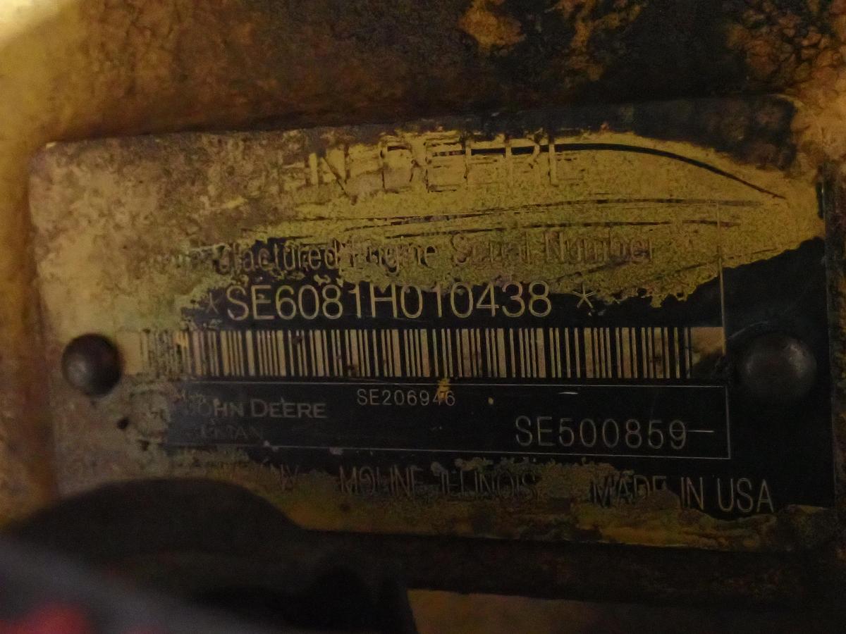 Used John Deere 6081AT002 Diesel Engine 850C Dozer