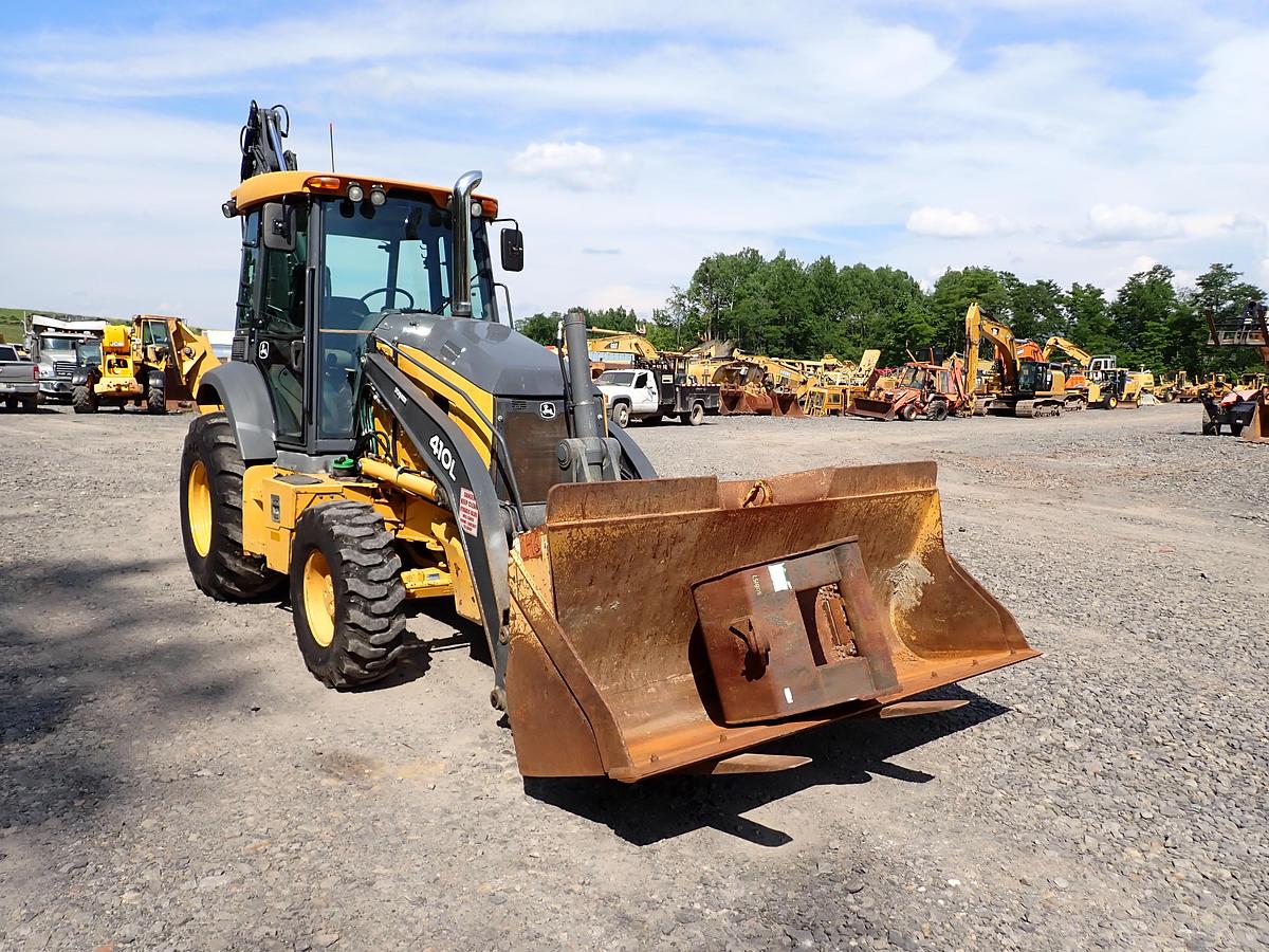 Used 2018 John Deere 410L Loader Backhoe LOADED! Q/C FORKS EXTENDAHOE